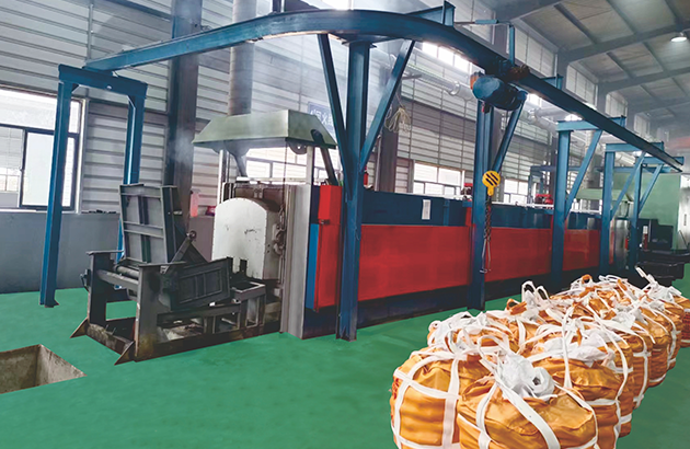 Automatic heat treatment production line