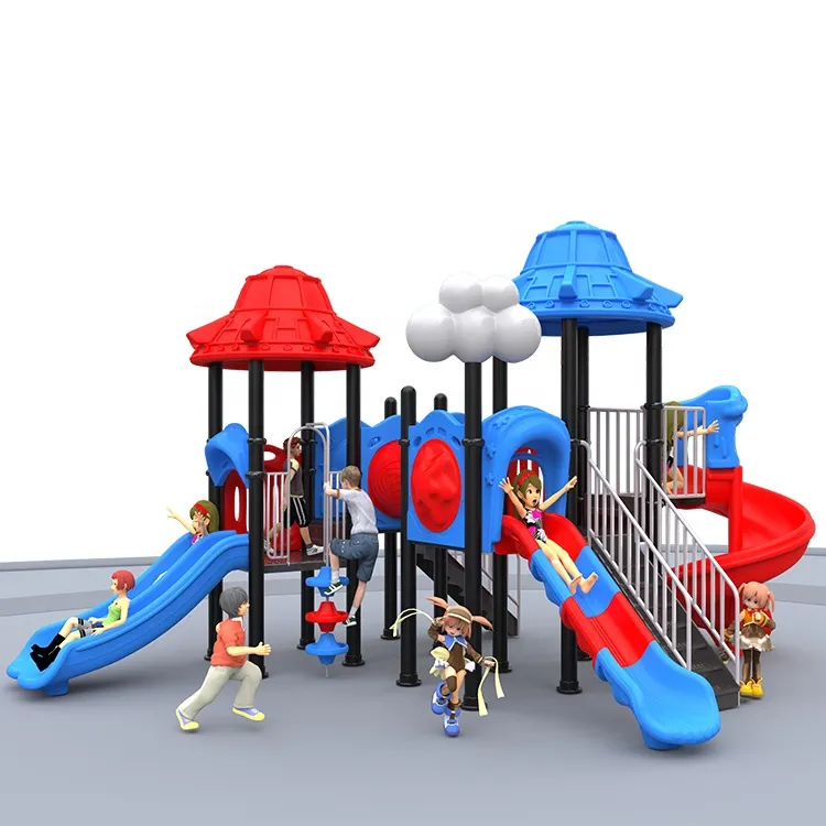 Amusement Park Children Game System Outdoor Adventure Playground Equipment Kids Outdoor Swing and Slide