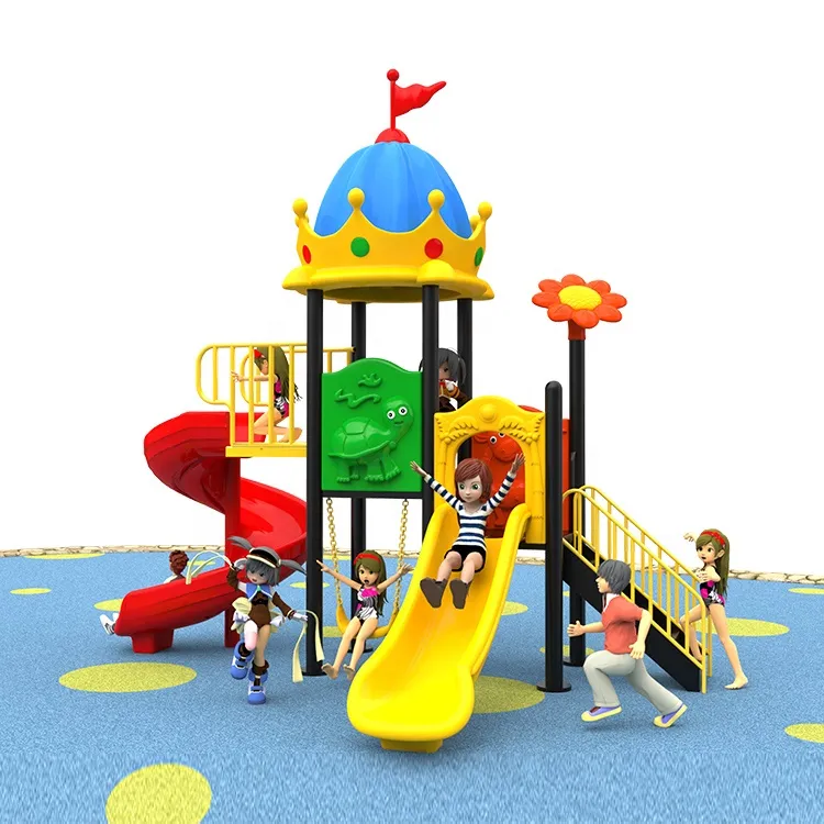 Kids Outdoor Plastic Amusement Equipment Large Slide Children's Playground Equipment Outdoor Playground Plastic Slides