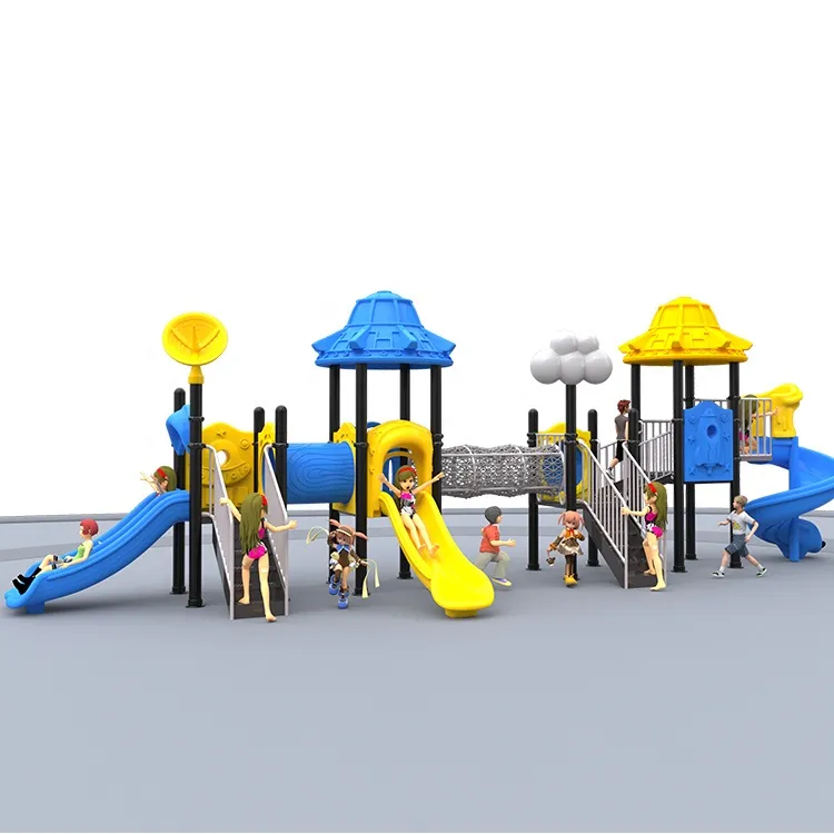 Amusement Park Children Game System Outdoor Adventure Playground Equipment Kids Outdoor Swing and Slide