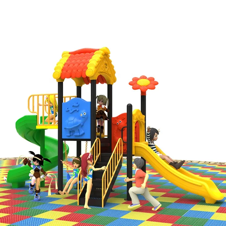 Standard Nature Series Kids Playground Theme Parks Outdoor Playground Equipment Children Plastic Slide for Sale