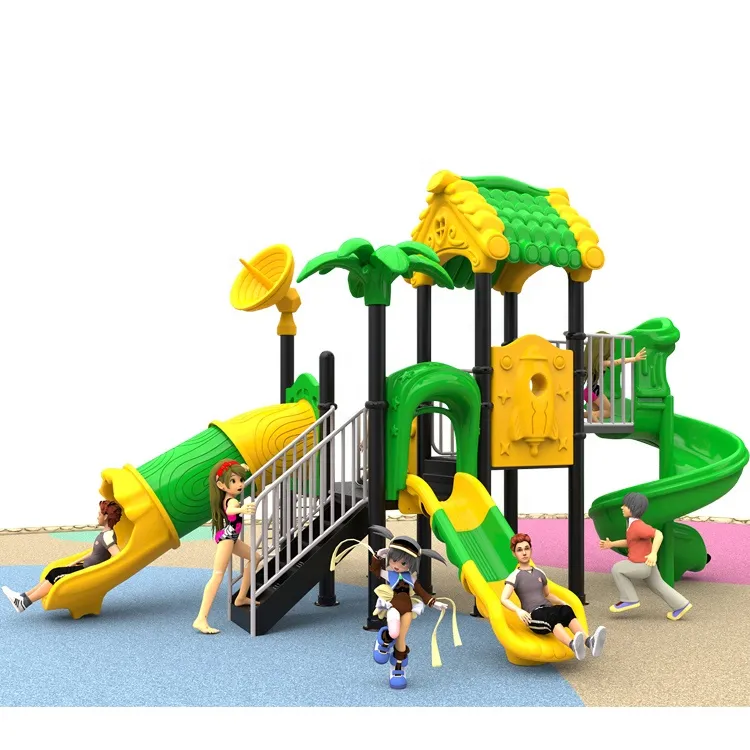 Kindergarten Tube Slide Amusement Park Games Plastic Kids Play Ground Children Outdoor Playground