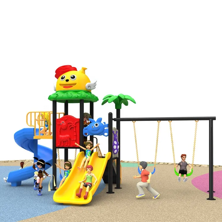 Wholesale Kids' Outdoor Playground Equipment Swing Sets Kids Slides Customized Big Outdoor Plastic Slides