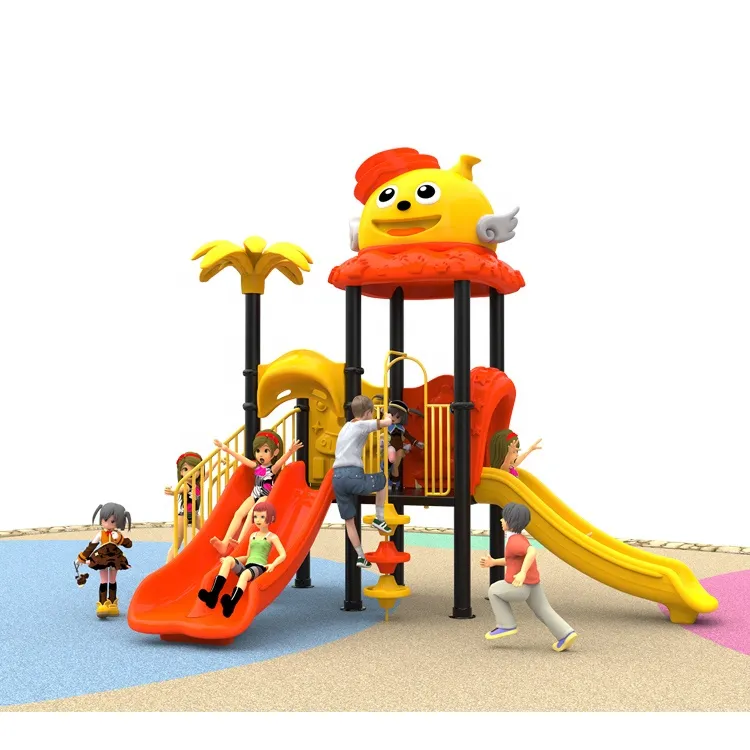 High Quality Children Playground Equipment Outdoor Playground Swing Complex and Slide Steel Wood Construction Kids Slide