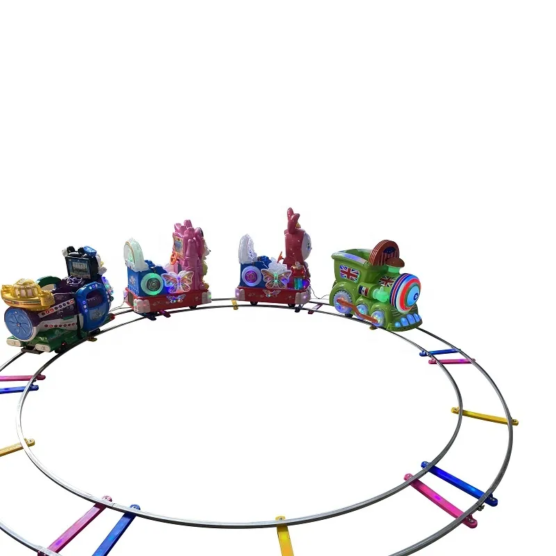 Outdoor Children's Playground Best Amusement Park Equipment Electric Train Tracks Trains Are Sold for Children to Ride in