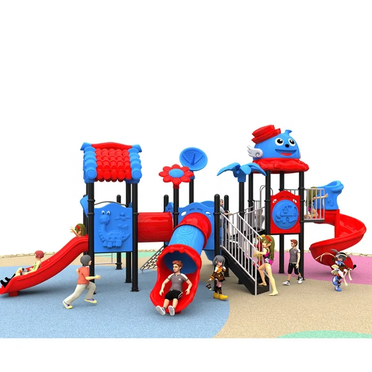 Kids Outdoor Plastic Commercial Playground Backyard Slide Kids Playground Amusement Park Playground Equipment