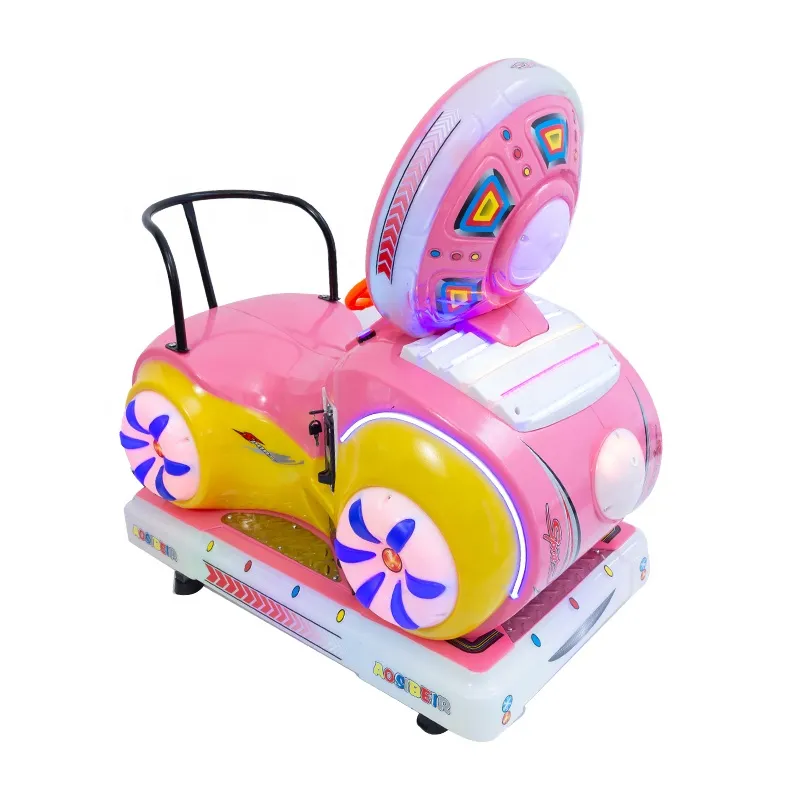 Coin Operated Electric Game Machine Children Rocking Car First Car with Cartoon Movies