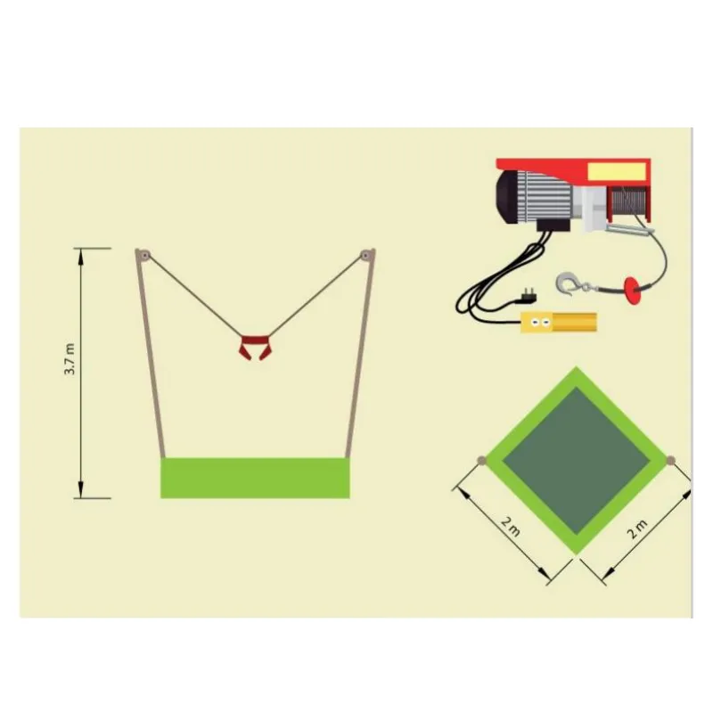 Outdoor Commercial Bungee Trampoline Amusement Children's Parks Equipment Kids Jumping Trampoline for Sale