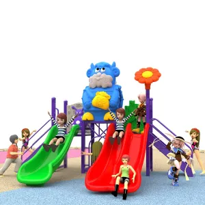 Custom Interesting New Design Outdoor Kids Swing and Slide Playground Set Toys Children Swingset