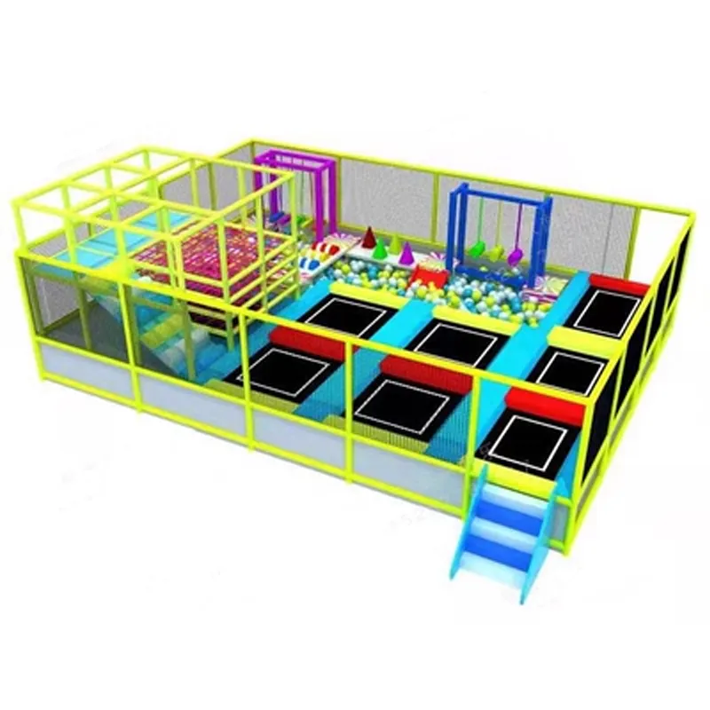 New Design Kids Trampoline Kidzone Children Indoor Playground Trampoline Park Equipment for Adult