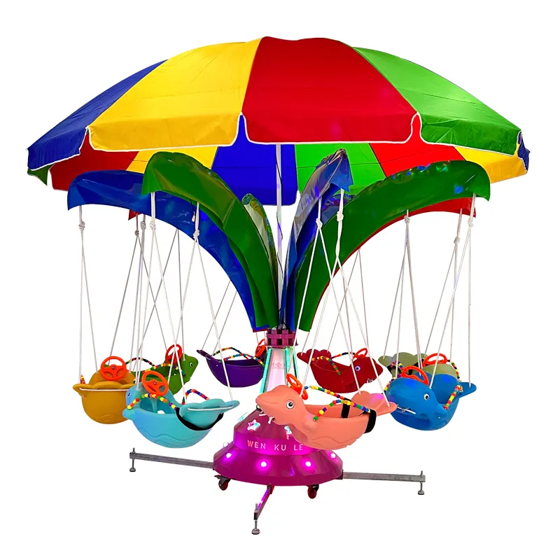 Attraction Garden Kids Game Swing Fish Kids Amusement Park Rides