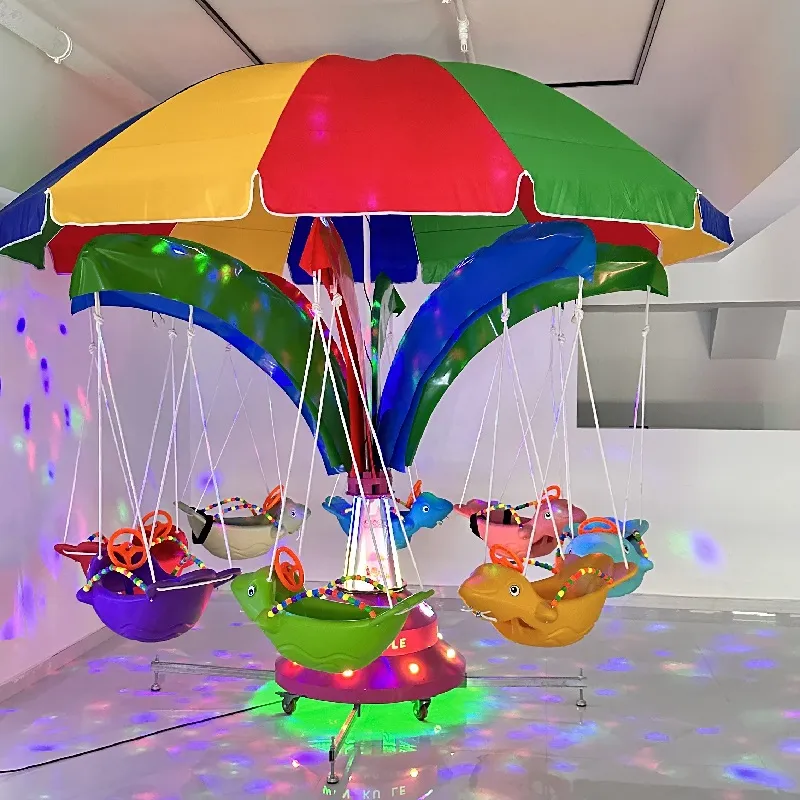 Attraction Garden Kids Game Swing Fish Kids Amusement Park Rides