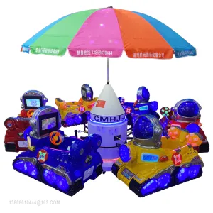 Outdoor Kids Playground Fairground Merry Go Round Hot Sale Carousel Horse Ride Amusement Park Rides Equipment Playground Mer