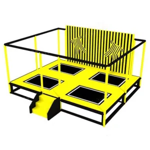 Amusement Parks Commercial Various Size Bungee Outdoor Rectangle Professional Indoor Trampoline Park