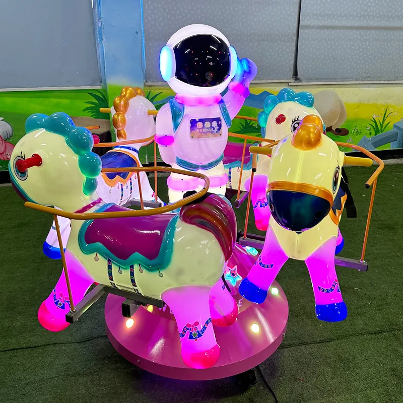 4 Persons Fairground Carousel Amusement Park Carousel Amusement Equipment for Sale