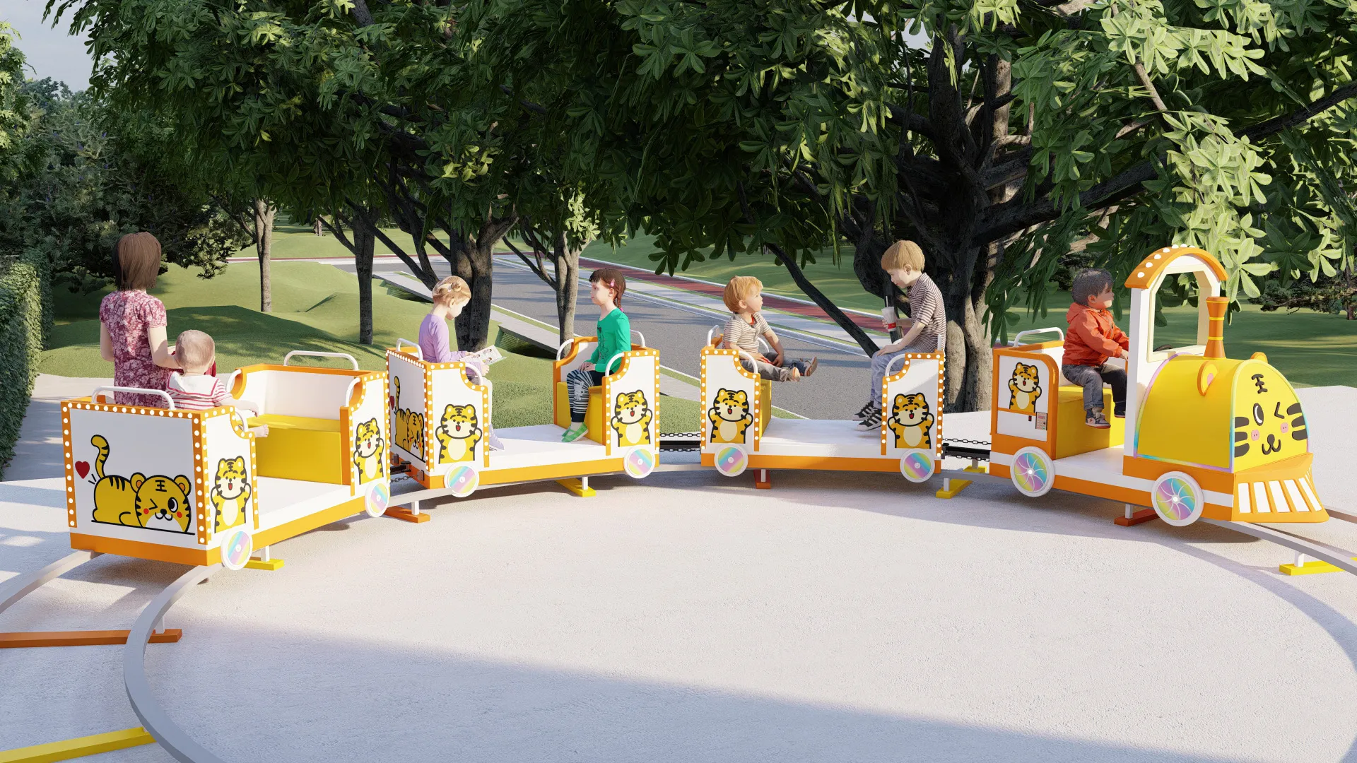 Tiger track small train