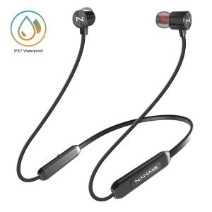 X1 NANAMI Bluetooth Headphones Bluetooth 5.0 Wireless Earbuds IPX7 Waterproof Sports in-Ear Earphones w/Mic,HiFi Stereo Deep Bass Headsets,Magnetic Neckband 10 Hours Playback for Gym Workout