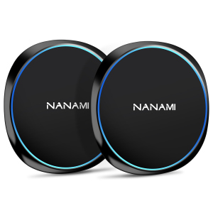  U6[2 Pack] NANAMI Fast Wireless Charger [2 Pack] - Qi Certified Wireless Charging Pad for iPhone 14/13/13 Pro/12/SE 2020/11 Pro/XS Max/XR/X/8, 10W for Samsung Galaxy S22/S21/S20/S10/S9/Note 20/10/9,New Airpods
