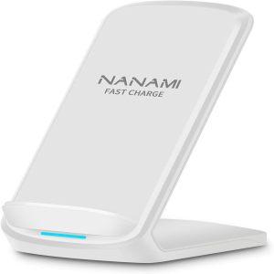 A800W-NANAMI Upgraded Fast Wireless Charger, Wireless Charging Stand for iPhone 17/17 Air/16/16 Plus/16 Pro/16 Pro Max/15/14/13/12 & Phone Charger Dock for Samsung Galaxy S26/S25/S24/S24 Ultra/S23/S22