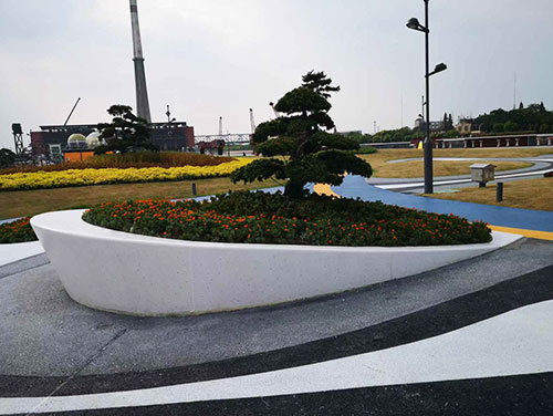 UHPC Stone-Look Landscape Flower Bed UHPC Stone-Look Landscape Flower Bed
