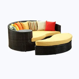 WICKER PATIO DAYBED