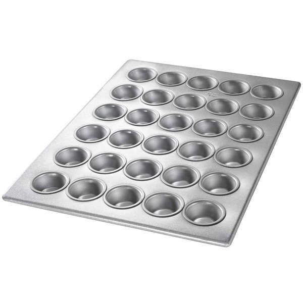 RK Bakeware China Foodservice 26200 Glazed Aluminized Steel 12 Compartment Fluted Mini Cake Pan