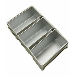 RK Bakeware China Foodservice 906925 Commercial Bakeware 6 Strap Bread Pan Set, Silver
