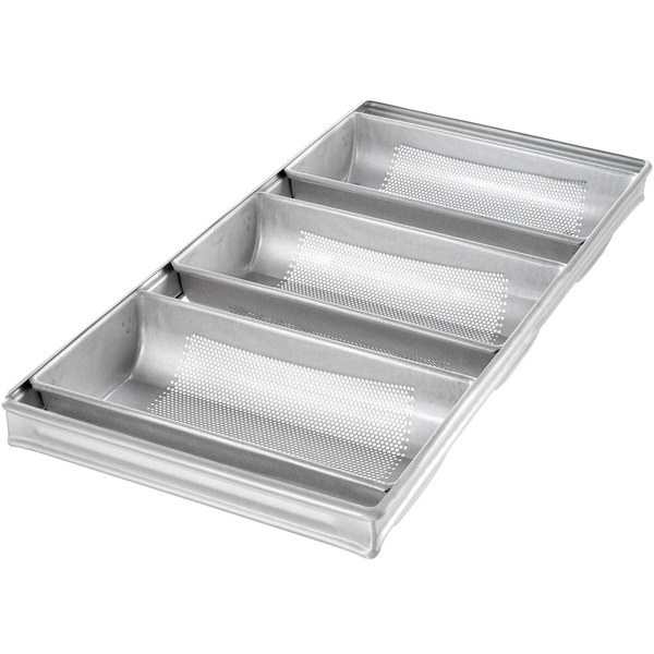 RK Bakeware China-Foodservice 44405 Glazed  3 Strap Aluminized Steel Hearth Bread Pan.jpg