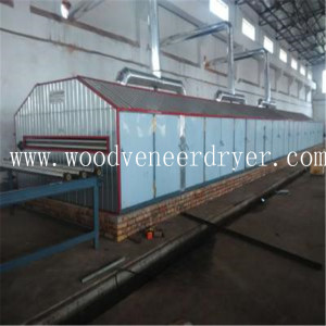 Secador de chapa de 44 m para la producción de madera contrachapada