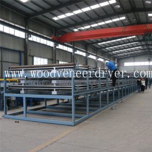 Linea di essiccatori per impiallacciatura in legno con protezione ambientale da 52 m