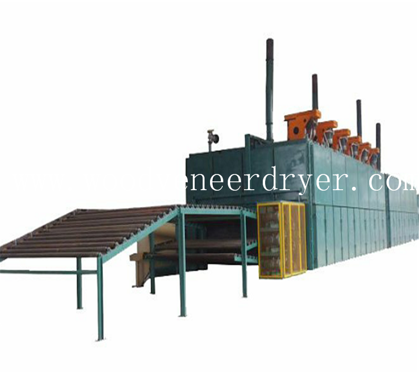 56m 3 Deck صناعيّ مجفف آلة لإنتاج الخشب الرقائقي
