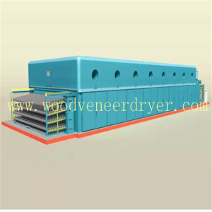 28m  Biomass Type Roller Core Veneer Plywood Dryer 