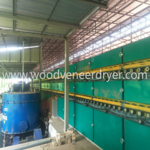 Séchoir de placage de bois de construction de LVL pour la chaîne de production de contreplaqué