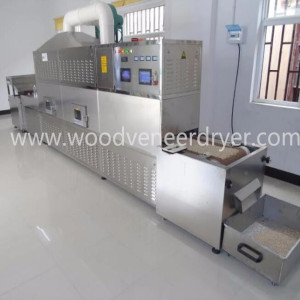 Equipo de secado y esterilización de microondas en túnel continuo industrial