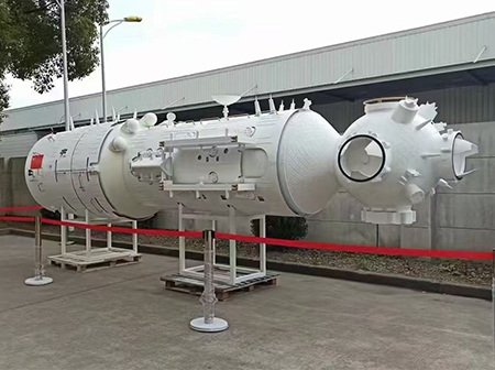 High-detail 3D printed space station module model High-detail 3D printed space station module model