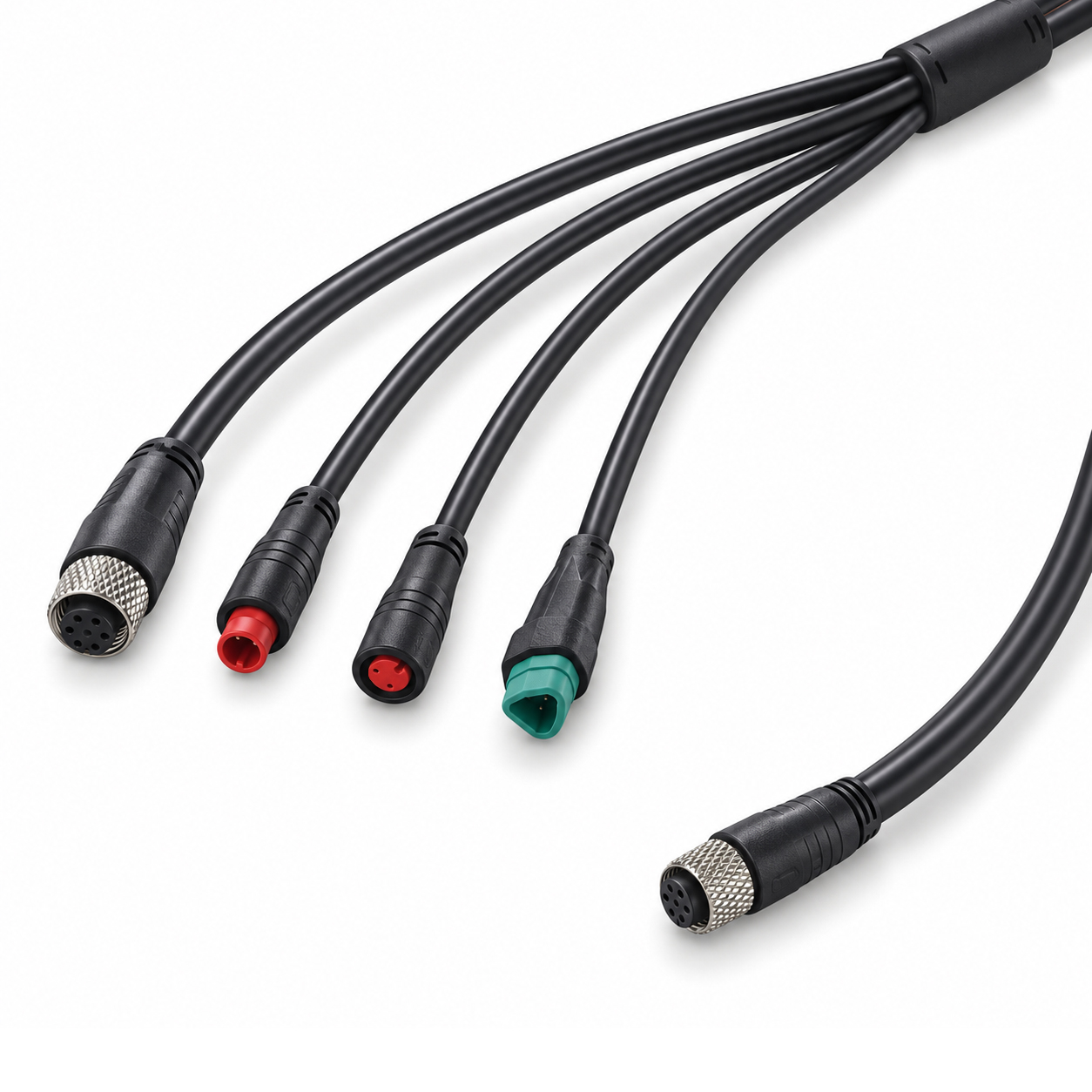 Ebike 9-Pin 1-to-3 Waterproof Wiring Harness Ebike 9-Pin 1-to-3 Waterproof Wiring Harness