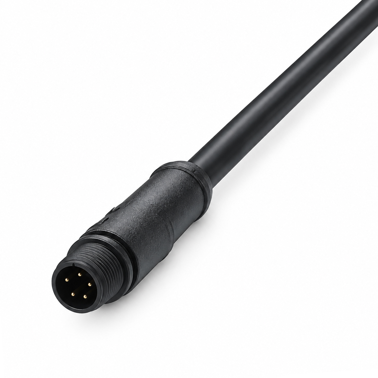 M8 Male Molded Cable Plastic M8 Male Molded Cable Plastic