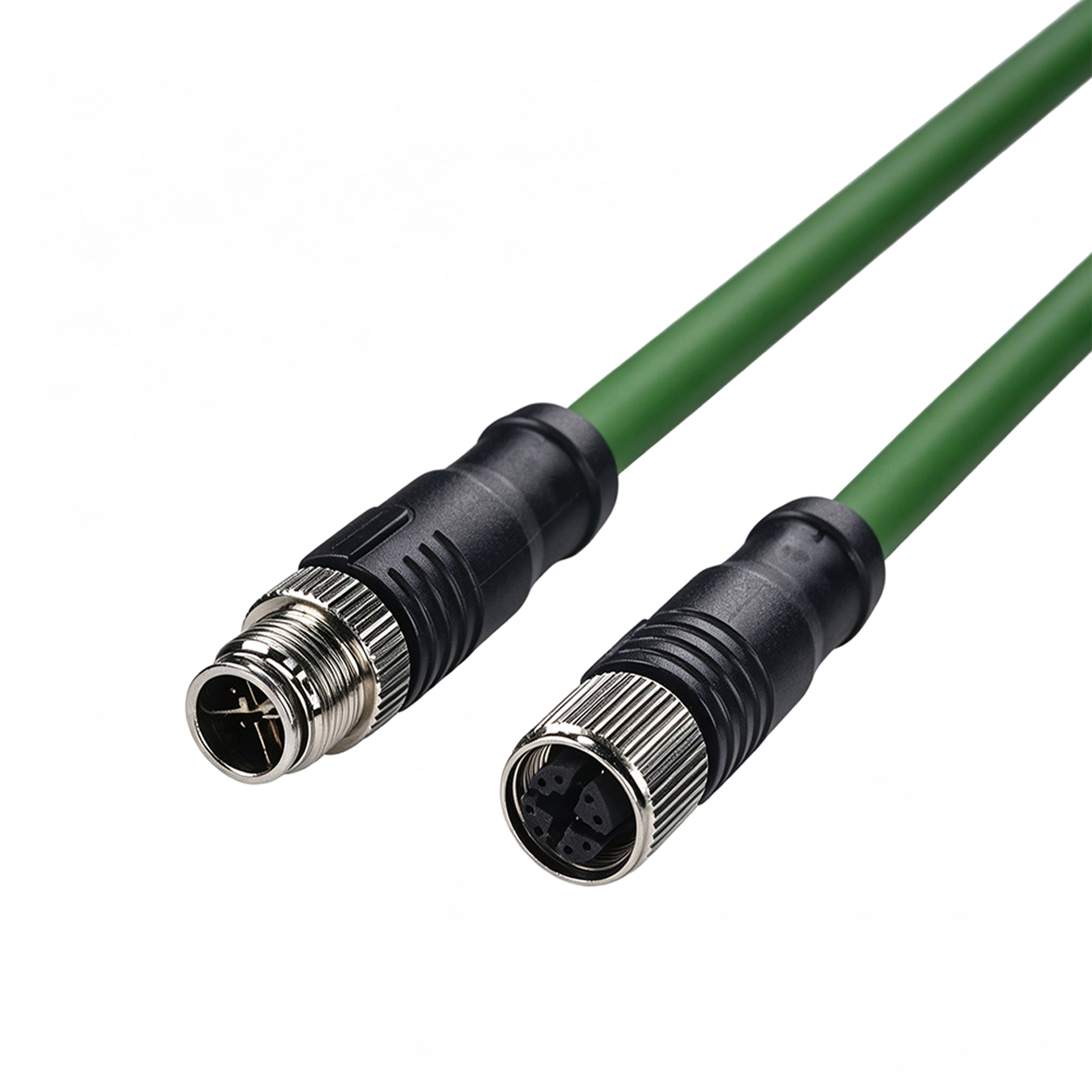 M12 X-Code Shielded Molded Cable M12 X-Code Shielded Molded Cable