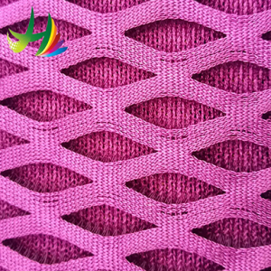 Factory direct big hole mesh fabric elastic 3d spacer air for sale