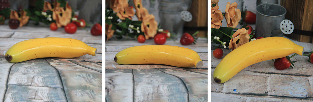 Artificial/Decorative Simulation Fruits Banana with Cutting End
