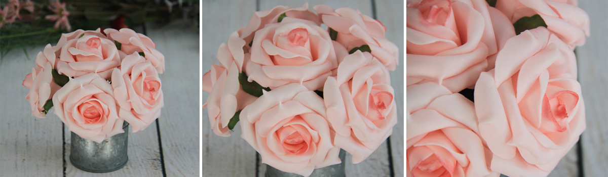 Artificial Decorative Wedding Pink Rose