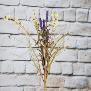 Flores silvestres artificiales / decorativas Rattlebush & Gypsophila & Lavender
