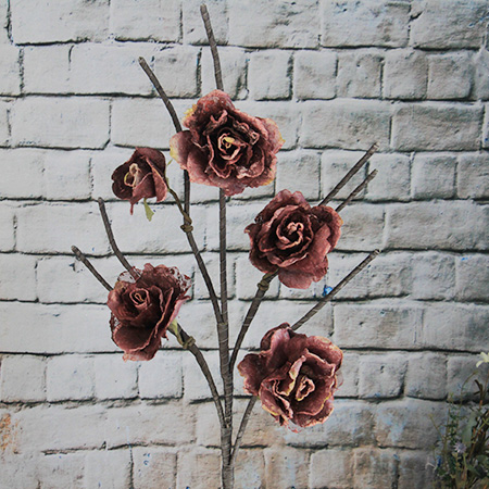 117Cm Künstliche / Dekorative Organza Flower Rose
