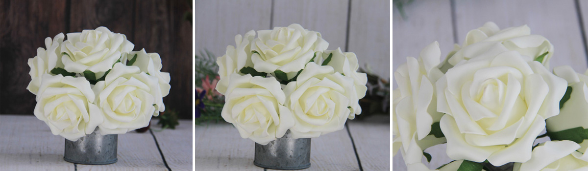 Artificial Decorative Wedding Cream Rose