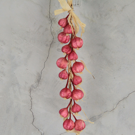 57cm Künstliche Simulation Dekorative Früchte String Knoblauch