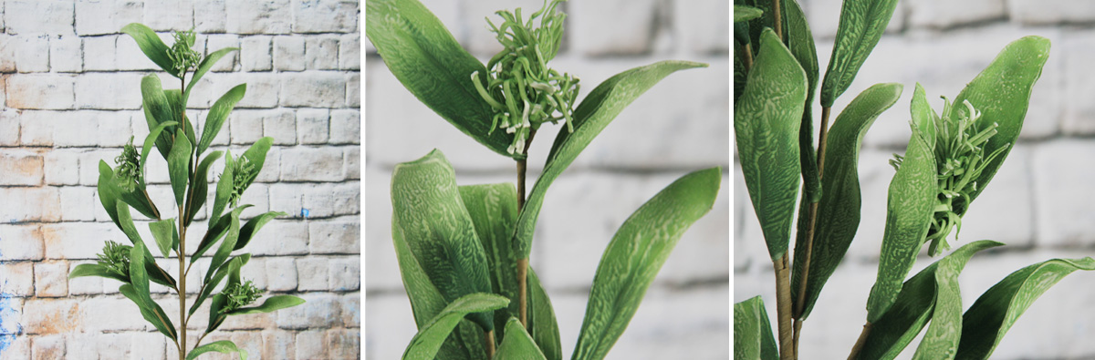 Artificial Decorative Foam Leaf With Seeeds