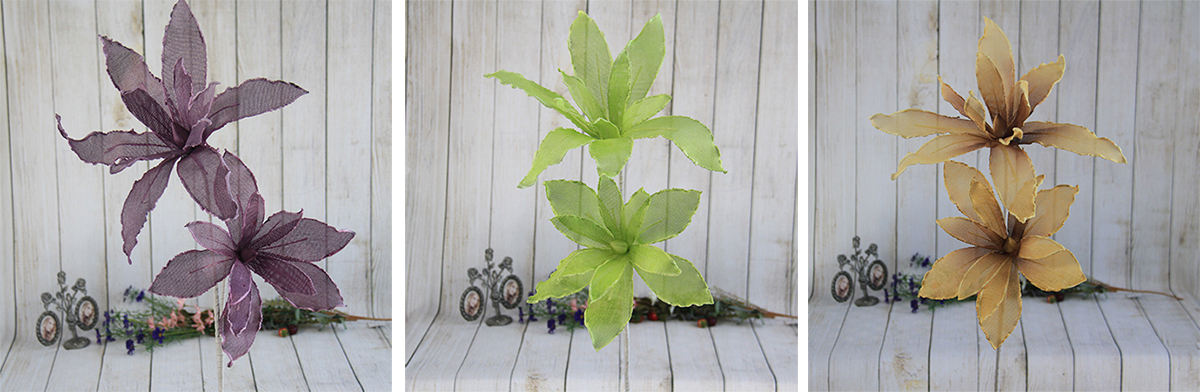 Artificial Decorative Ramie Flower Lily