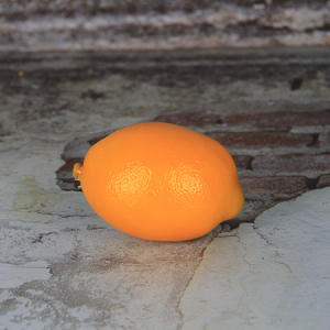 8.9X6.2Cm Künstliche / Dekorative Simulation Früchte Gelbe Zitrone