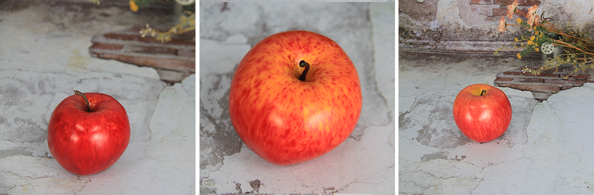 7,4X8,2 cm Künstliche / dekorative Simulation trägt großen roten Fuji Apple
