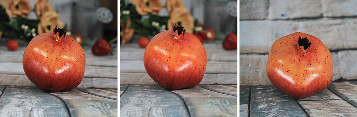 9X8.6Cm Artificial / Decorative Simulation Fruits Big Red Pomegranate